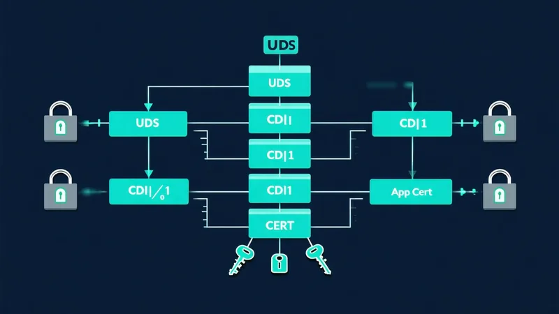 DICE attestation boot chain — UDS to application certificate hierarchy — article cover